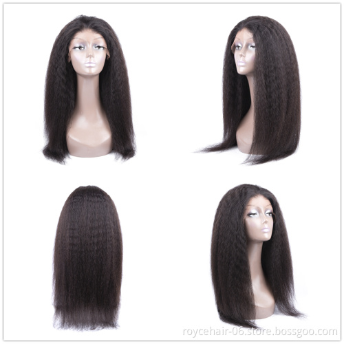 10a Wholesale Cheap Cuticle Aligned Virgin Mongolian Human Hair Lace Frontal Afro Kinky Straight Curly Wig